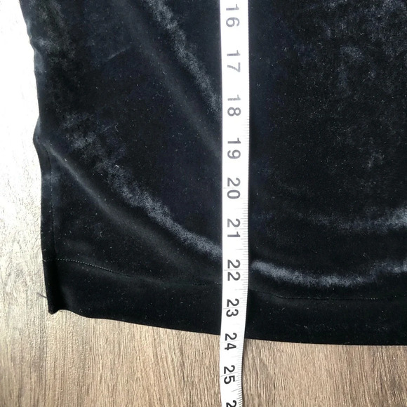 Spanx Velvet Half-Zip Sweatshirt Black Size Medium Stretch Easy - Picture 9 of 9